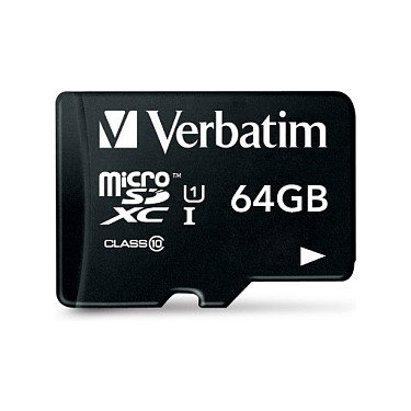 Verbatim Premium MicroSDXC 64 GB Clase 10 UHS-I con Adaptador
