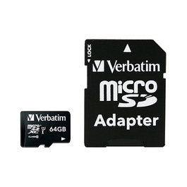Verbatim 44084 Tarjeta de Memoria microSDXC Premium 64 GB, Clase 10, UHS-I, hasta 80 MB/s
