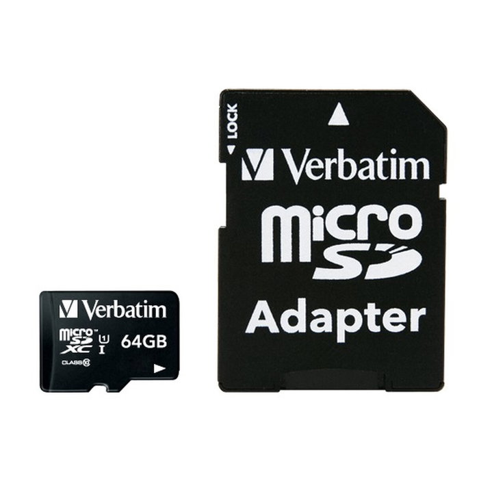 Verbatim Premium MicroSDXC 64 GB Clase 10 UHS-I con Adaptador