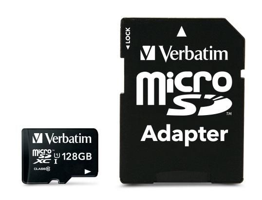 Verbatim Tarjeta de Memoria Premium MicroSDXC 128 GB con Adaptador