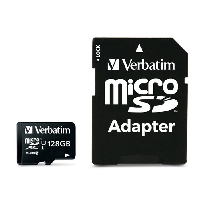 Verbatim Tarjeta de Memoria Premium MicroSDXC 128 GB con Adaptador