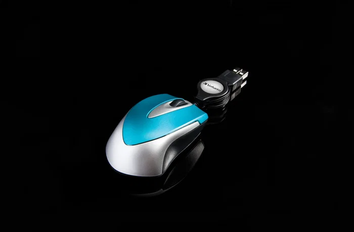 Verbatim Go Mini Ratón Óptico Ultraportátil Azul Turquesa