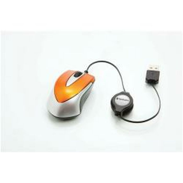 Verbatim Go Mini Optical Travel Mouse Naranja