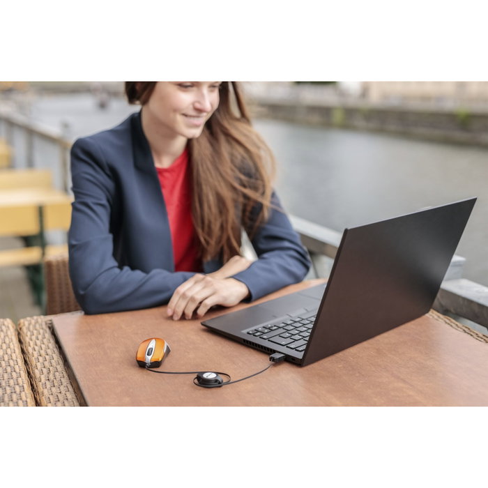 Verbatim Go Mini Optical Travel Mouse Naranja