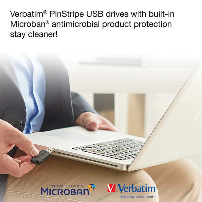 Verbatim Store'n'Go PinStripe 64GB USB 2.0 Negro