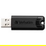 Verbatim PinStripe 3.0 - Pendrive USB 3.0 64 GB, Negro, Interfaz Tipo A, Factor de Forma Deslizante, Llavero