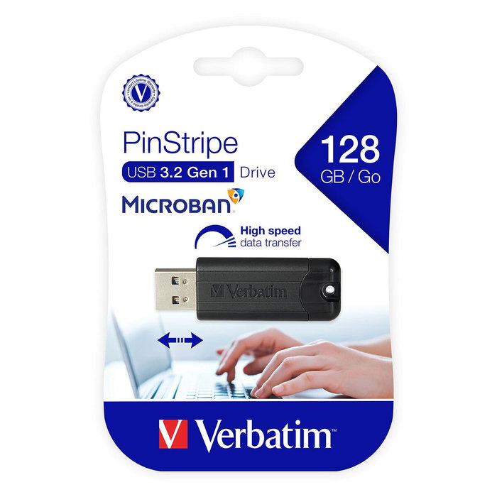 Verbatim PinStripe 128GB Negro Verbatim PinStripe 128GB Negro