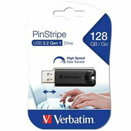 Verbatim PinStripe 128GB Negro