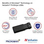 Verbatim PinStripe 128GB Negro