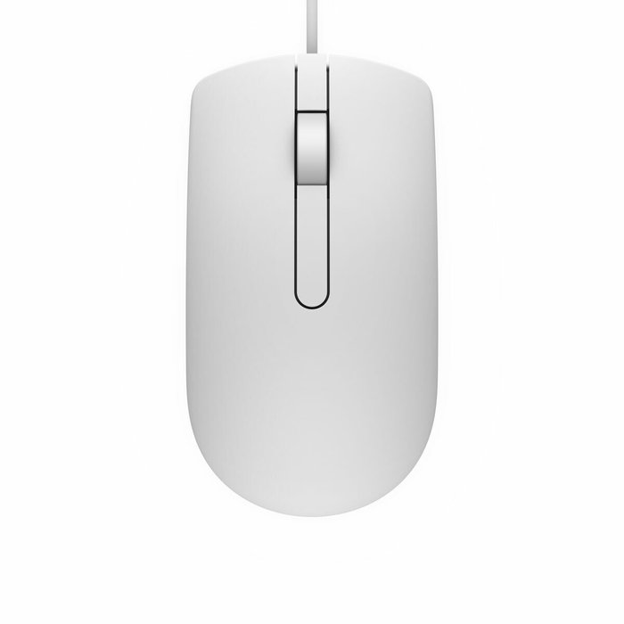 Dell MS116 Ratón Óptico Blanco