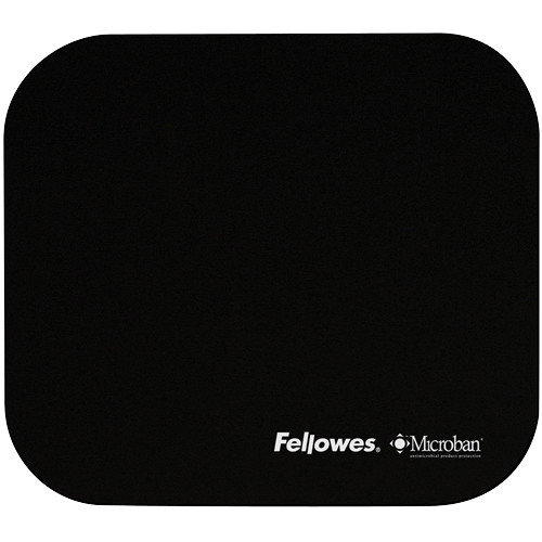 Fellowes Alfombrilla para Ratón Microban Negro Fellowes Alfombrilla para Ratón Microban Negro