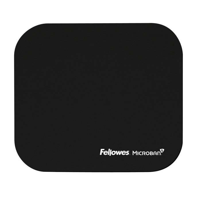 Fellowes Alfombrilla para Ratón Microban Negro Fellowes Alfombrilla para Ratón Microban Negro