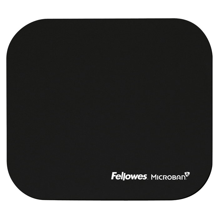 Fellowes Alfombrilla para Ratón Microban Negro Fellowes Alfombrilla para Ratón Microban Negro