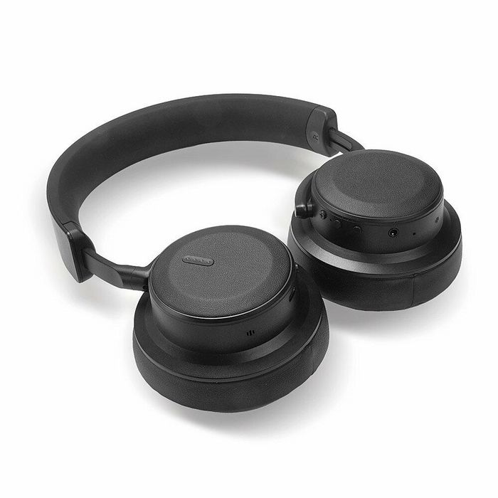 Lindy LH900XW Auriculares Bluetooth 5.0 con Cancelación de Ruido Híbrida, Negro