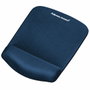 Fellowes Alfombrilla para ratón Foam Fusion Plush Touch con reposamuñecas, Azul