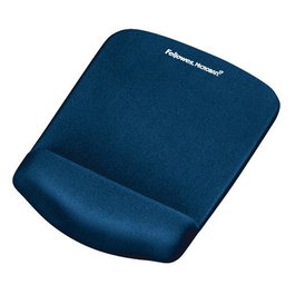 Fellowes Alfombrilla de Ratón con Reposamuñecas de Gel y Espuma de Alta Densidad, Azul, Protección Antibacterias