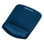 Fellowes Alfombrilla para ratón Foam Fusion Plush Touch con reposamuñecas, Azul