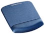 Fellowes Alfombrilla para ratón Foam Fusion Plush Touch con reposamuñecas, Azul
