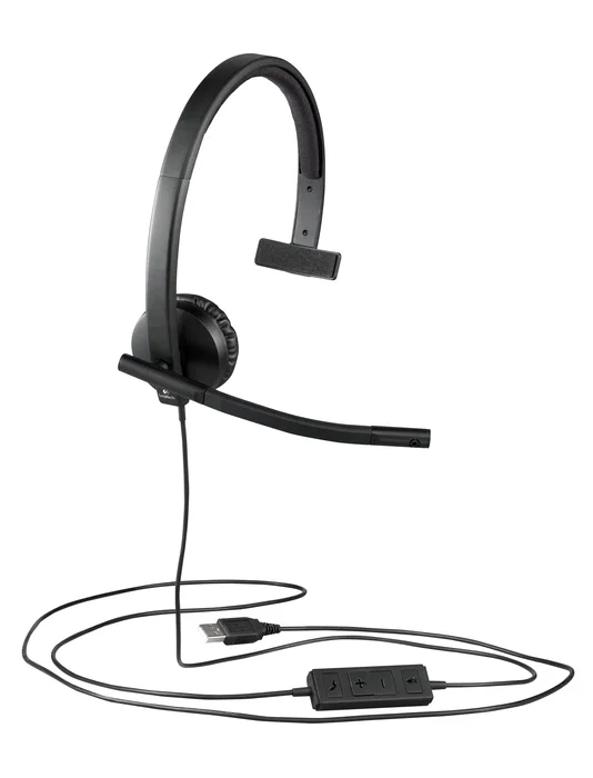 Logitech H570e Auriculares con Micrófono USB Mono Negro