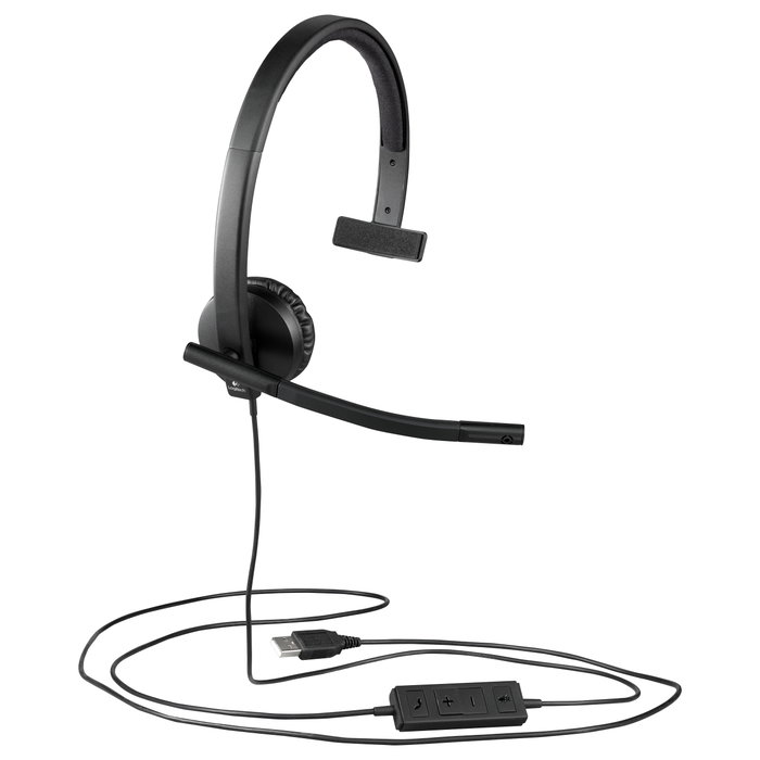 Logitech H570e Auriculares con Micrófono USB Mono Negro