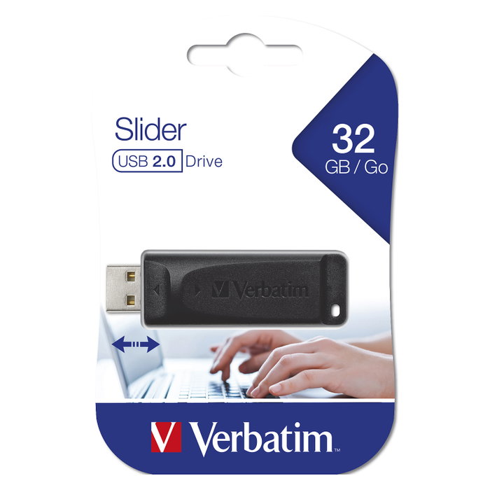 Verbatim Store'n'Go Slider 32GB USB 2.0 Negro Verbatim Store'n'Go Slider 32GB USB 2.0 Negro