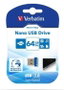 Verbatim Store 'n' Stay Nano 64GB Azul