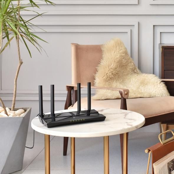 TP-Link AX1800 Dual-Band Wi-Fi 6 Router 574 + 1201 Mbps, 1x Gbit WAN, 4 x Gbit LAN