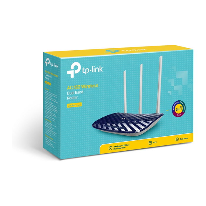 TP-Link Archer C20 AC750 Router Inalámbrico de Doble Banda