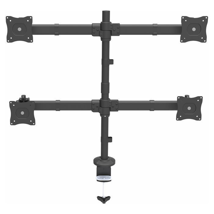 StarTech Soportes Para 4 Monitores de 24 Pulgadas, Articulados, Montaje En Clamp o Grommet, Compatible VESA, Configuración de 4 Pantallas