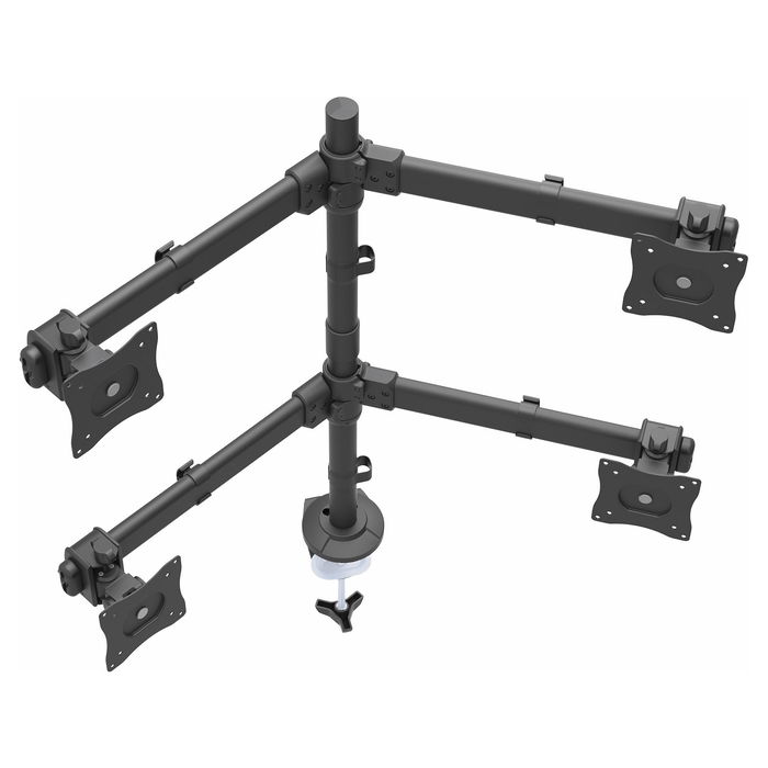 StarTech Soportes Para 4 Monitores de 24 Pulgadas, Articulados, Montaje En Clamp o Grommet, Compatible VESA, Configuración de 4 Pantallas