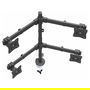 StarTech Soportes Para 4 Monitores de 24 Pulgadas, Articulados, Montaje En Clamp o Grommet, Compatible VESA, Configuración de 4 Pantallas