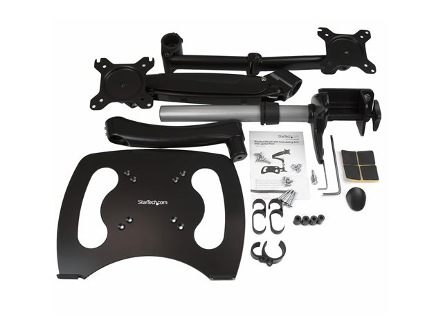 StarTech.com Brazo para Monitor y Base para Portátil, Negro