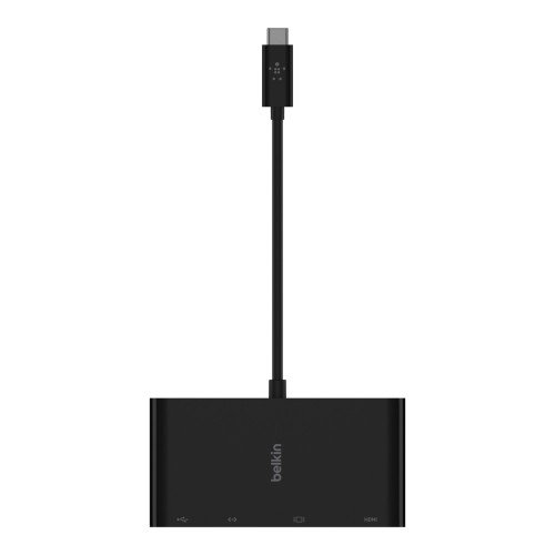 Belkin AVC005BTBK Base para portátil y replicador de puertos, Alámbrico USB 3.2 Gen 1 Type-C, Negro