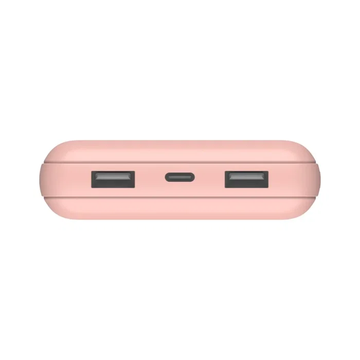 Belkin Batería Externa BPB012btRG 20000 mAh 15W Power Bank Rosa - con Puertos USB-A/USB-C y Cable Incluido