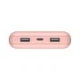 Belkin Batería Externa BPB012btRG 20000 mAh 15W Power Bank Rosa - con Puertos USB-A/USB-C y Cable Incluido