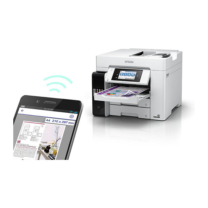 Epson ET-5880 Impresora Multifunción EcoTank Inyección de Tinta Color A4 Wifi Ethernet Escaneo Copia Fax