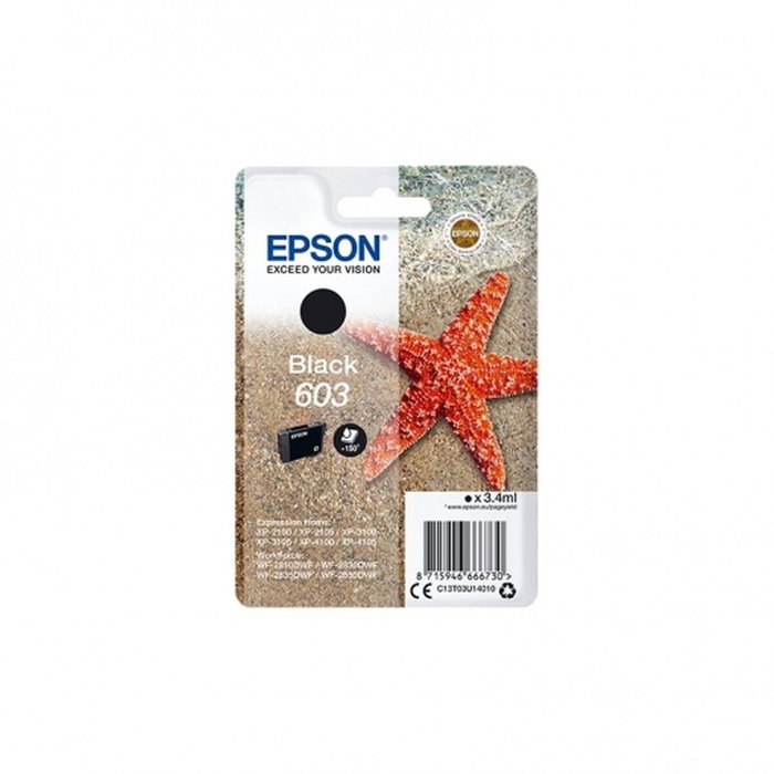 Epson Cartucho de Tinta 603 Negro Rendimiento Estándar C13T03U14020