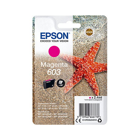 Epson Cartucho de Tinta 603 Magenta Rendimiento Estándar