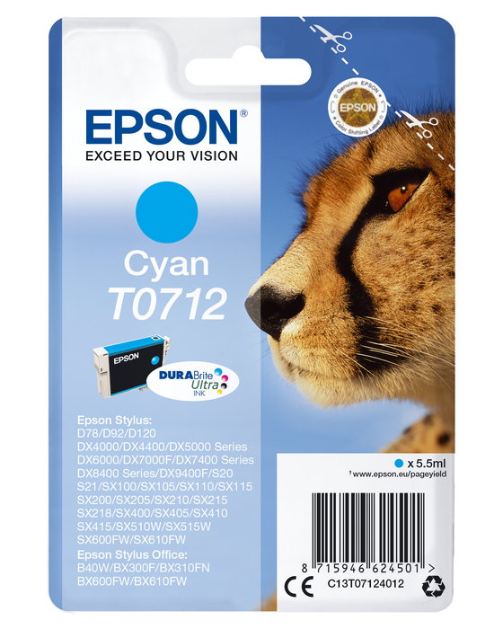 Epson Stylus D-78/92/120/DX-4000/5000/6000/7000F Cartucho Cian Epson Stylus D-78/92/120/DX-4000/5000/6000/7000F Cartucho Cian