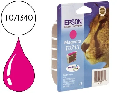 Epson Cartucho de Tinta T0713 Magenta DURABrite Ultra