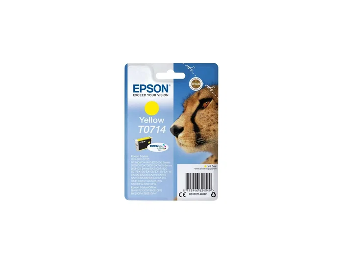 Epson T0714 Cartucho de Tinta Amarillo DURABrite Ultra Epson T0714 Cartucho de Tinta Amarillo DURABrite Ultra