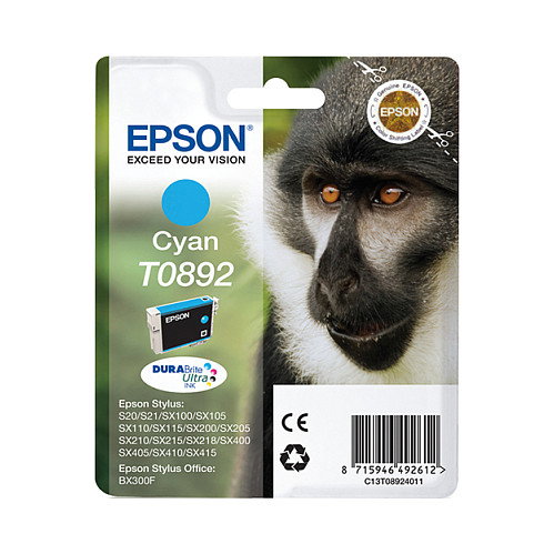 Epson T0892 Cartucho de Tinta Cian DURABrite Ultra