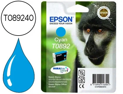 Epson T0892 Cartucho de Tinta Cian DURABrite Ultra