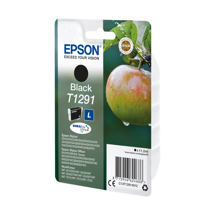 Epson T1291 Cartucho de Tinta Negro DURABrite Ultra