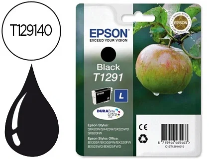 Epson T1291 Cartucho de Tinta Negro DURABrite Ultra
