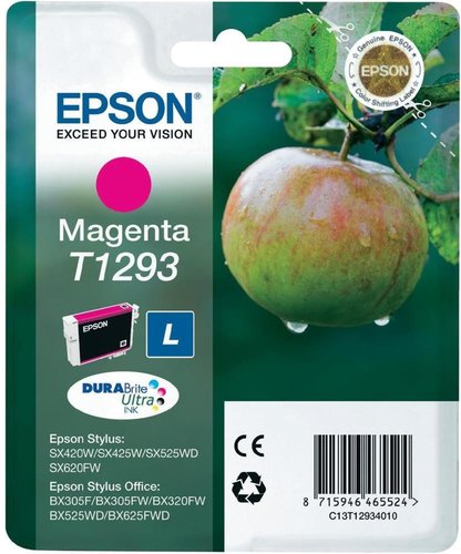 Epson T1293 Cartucho Magenta Original, C13T12934012