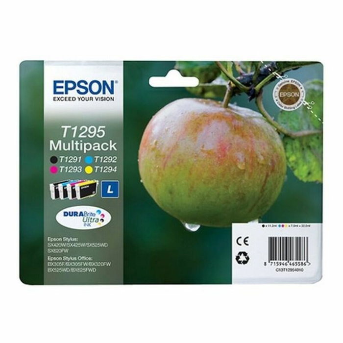 Epson T1295 Multipack de 4 Cartuchos de Tinta Original Negro Epson T1295 Multipack de 4 Cartuchos de Tinta Original Negro