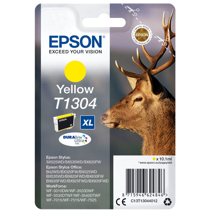 Epson T1304 Cartucho de Tinta Amarillo XL (C13T13044012) Armario Original