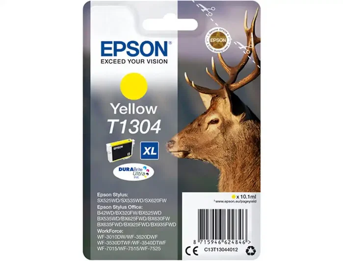 Epson T1304 Cartucho de Tinta Amarillo XL (C13T13044012) Armario Original