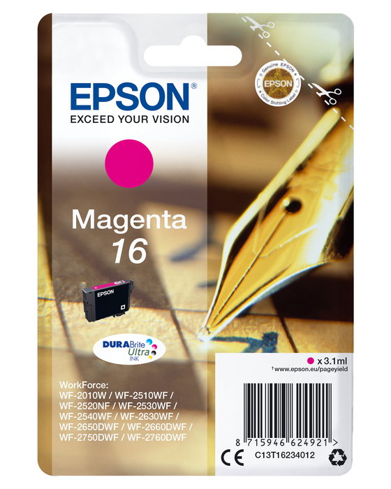 Epson DURABrite Ultra Ink Cartucho Magenta 16 Epson DURABrite Ultra Ink Cartucho Magenta 16